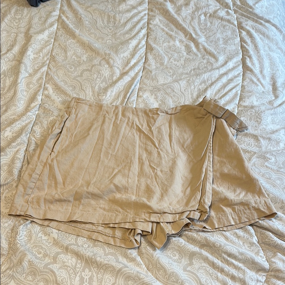 Tan Wrap Skirt